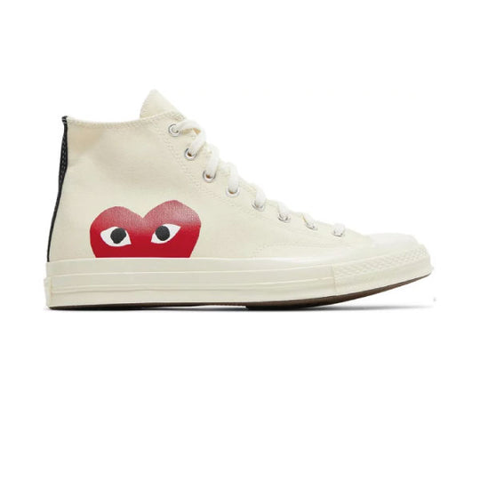 CONVERSE CHUCK TAYLOR ALL STAR HI 'COMMES DES GARCONS PLAY WHITE'