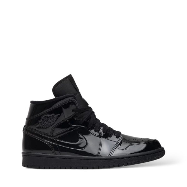 JORDAN 1 MID SE 'PATENT TRIPLE BLACK'