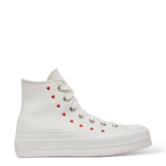 CONVERSE CHUCK TAYLOR 'ALL STAR LIFT HI WHITE RED'