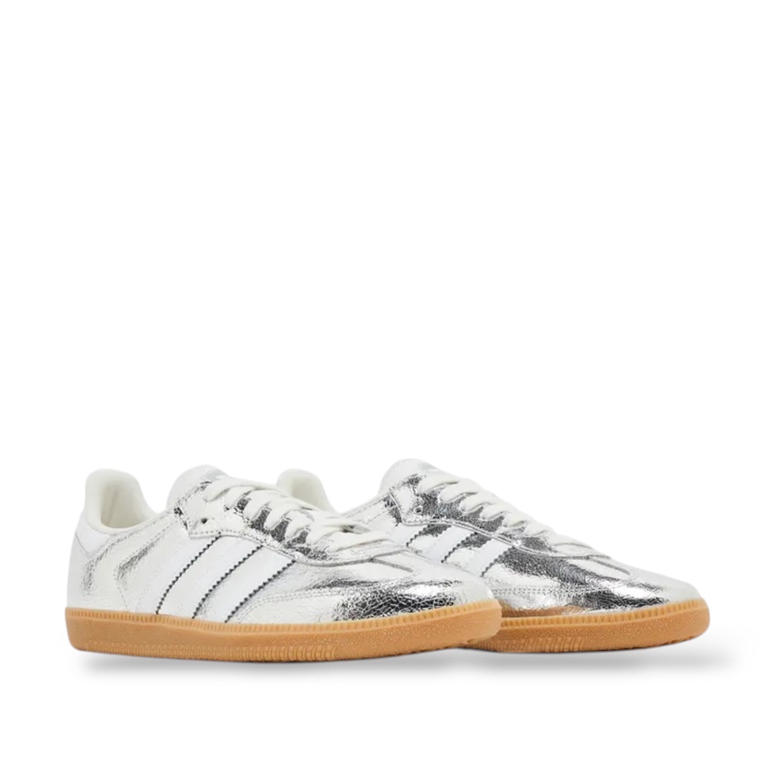 ADIDAS SAMBA OG 'SILVER METALLIC CRACKED LEATHER'