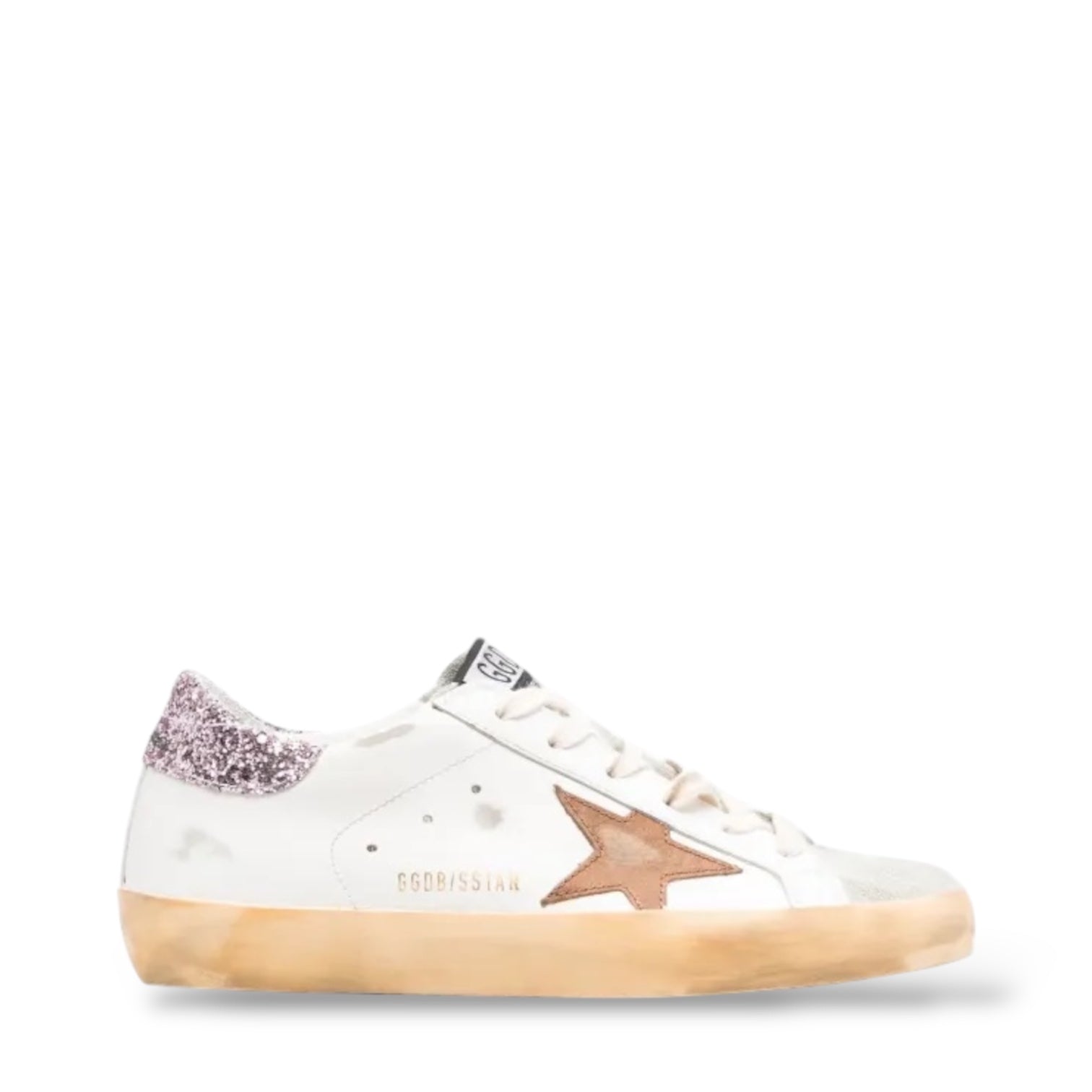 GOLDEN GOOSE 'GLITTER PINK WHITE'