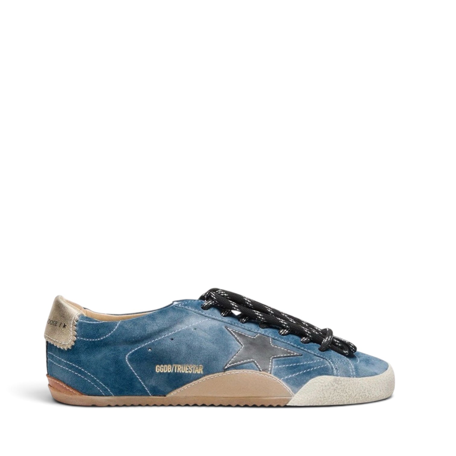 GOLDEN GOOSE TRUE STAR 'BLUE SUEDE BLACK STAR'