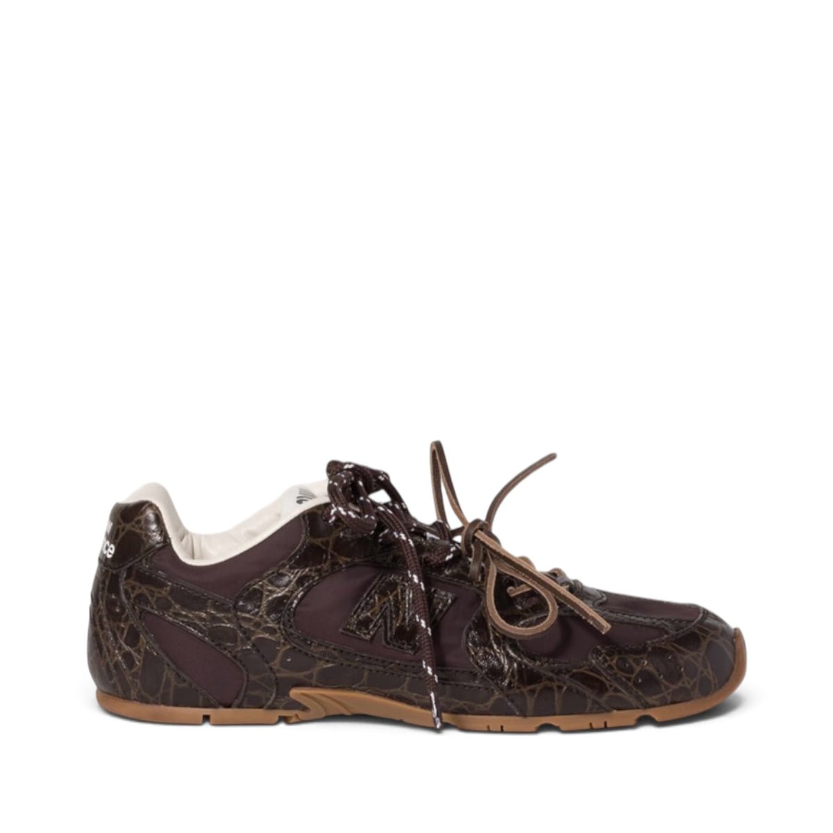 NEW BALANCE MIU MIU 530 SL 'CROCO EMBOSSED DARK BROWN'