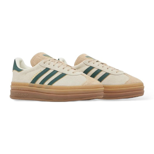 ADIDAS GAZELLE BOLD 'MAGIC BEIGE COLLEGIATE GREEN'