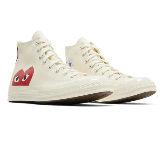 CONVERSE CHUCK TAYLOR ALL STAR HI 'COMMES DES GARCONS PLAY WHITE'
