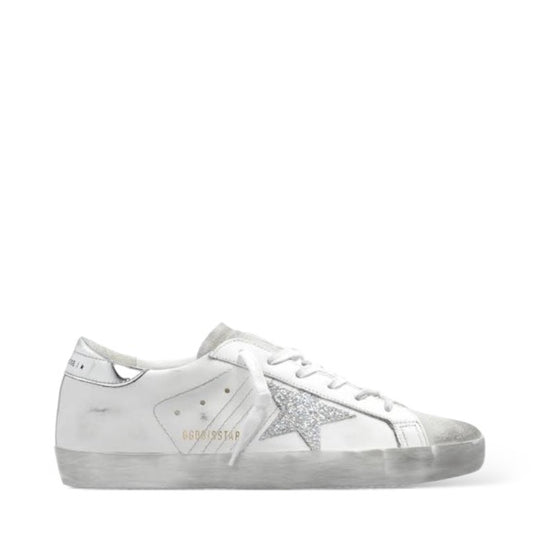 GOLDEN GOOSE SUPER STAR 'WHITE SILVER GLITTER'