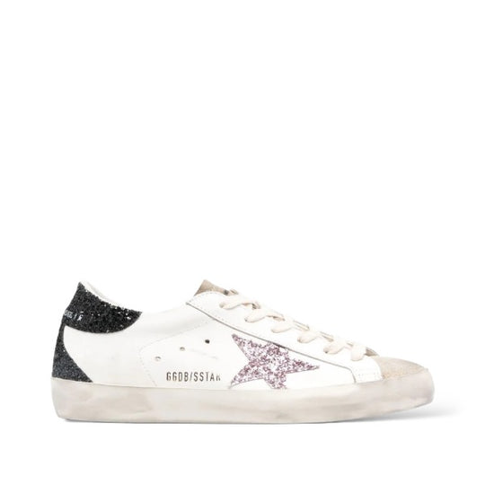 GOLDEN GOOSE SUPER STAR 'WHITE BLACK CREAM GLITTER'