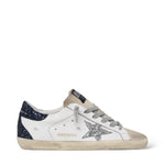 GOLDEN GOOSE SUPER STAR 'WHITE BLUE GLITTER'