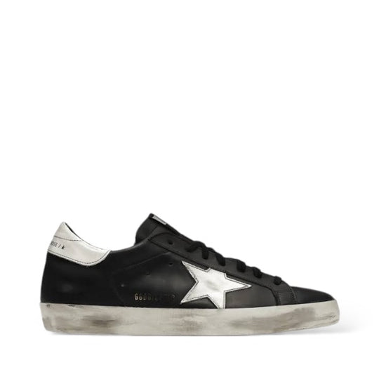GOLDEN GOOSE SUPER STAR 'BLACK WHITE LEATHER'