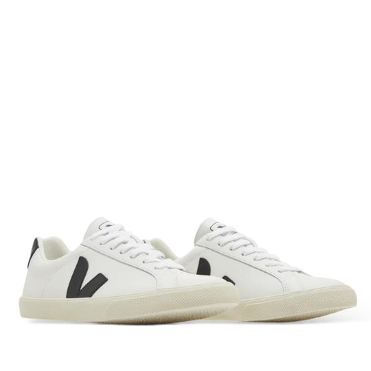 VEJA ESPLAR LEATHER 'WHITE BLACK'