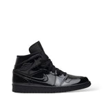 JORDAN 1 MID SE 'PATENT TRIPLE BLACK'