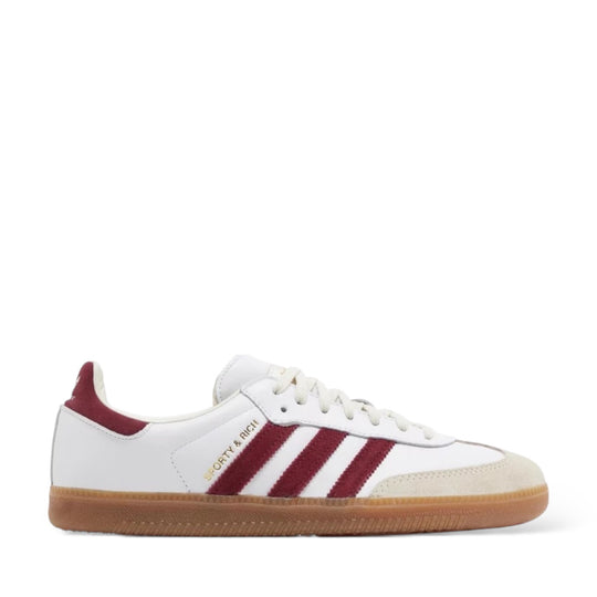 ADIDAS SAMBA 'SPORTY & RICH WHITE COLLEGIATE BURGUNDY'