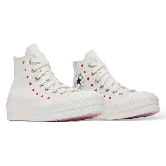 CONVERSE CHUCK TAYLOR 'ALL STAR LIFT HI WHITE RED'