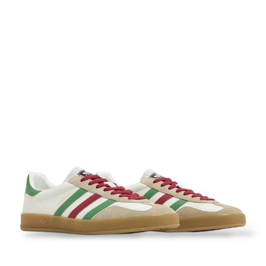 ADIDAS X GUCCI 'GAZELLE WHITE GREEN RED'