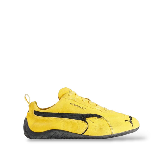 BALENCIAGA X PUMA  SPEEDCAT SUEDE 'DISTRESSED YELLOW BLACK'