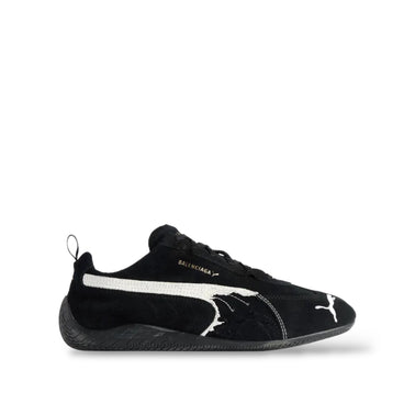 BALENCIAGA X PUMA  SPEEDCAT SUEDE 'DISTRESSED BLACK WHITE´