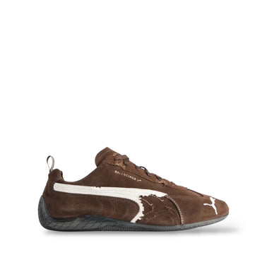 BALENCIAGA X PUMA  SPEEDCAT SUEDE 'DISTRESSED BROWN WHITE'