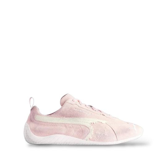 BALENCIAGA X PUMA SPEEDCAT SUEDE 'DISTRESSED PINK WHITE'