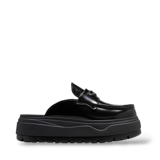 JORDAN MULE 'BLACK METALLIC SILVER'