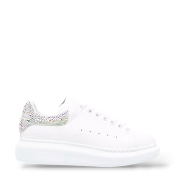 ALEXANDER MCQUEEN OVERSIZED 'WHITE SILVER GLITTER'