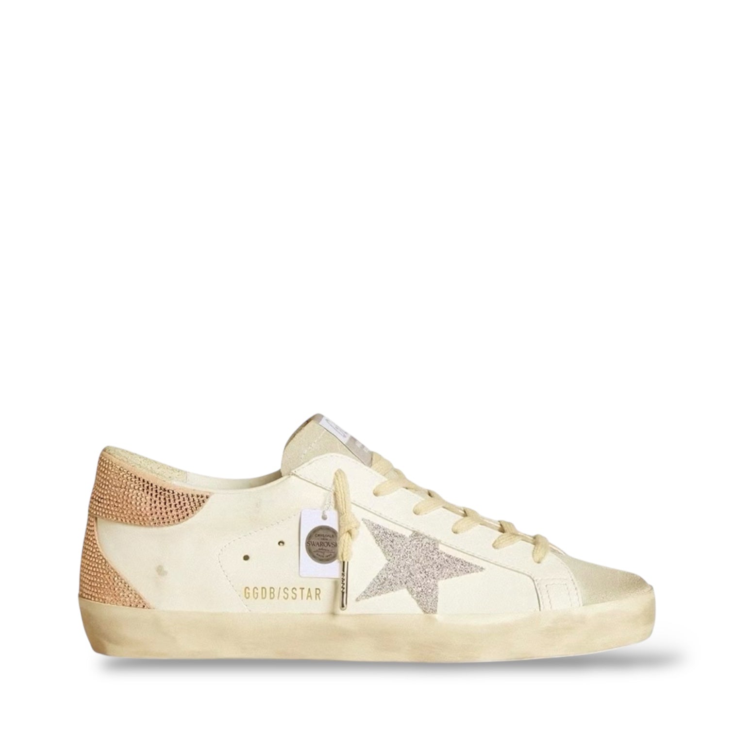 GOLDEN GOOSE SUPER STAR ' SWAROVSKY WHITE ICE CRYSTAL'