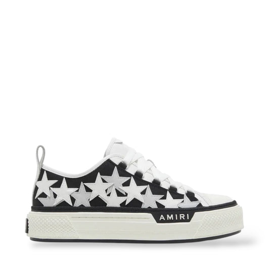 AMIRI STARS 'COURT LOW BLACK WHITE'