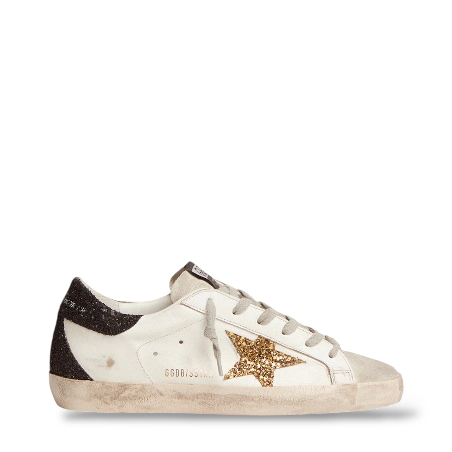 GOLDEN GOOSE 'GOLD GLITTER WHITE'
