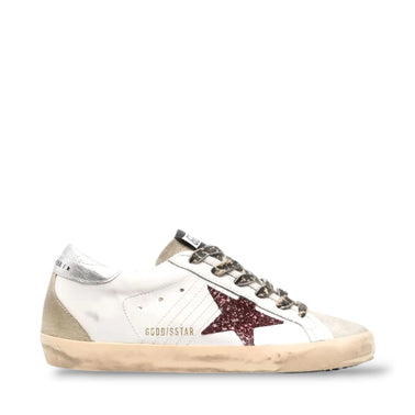 GOLDEN GOOSE LOW 'SUPER STAR  GLITTER WHITE'