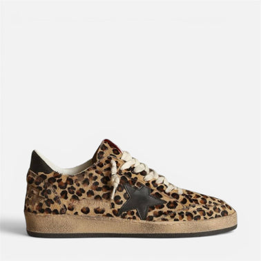 GOLDEN GOOSE BALL STAR 'LEOPARD BEIGE BROWN'