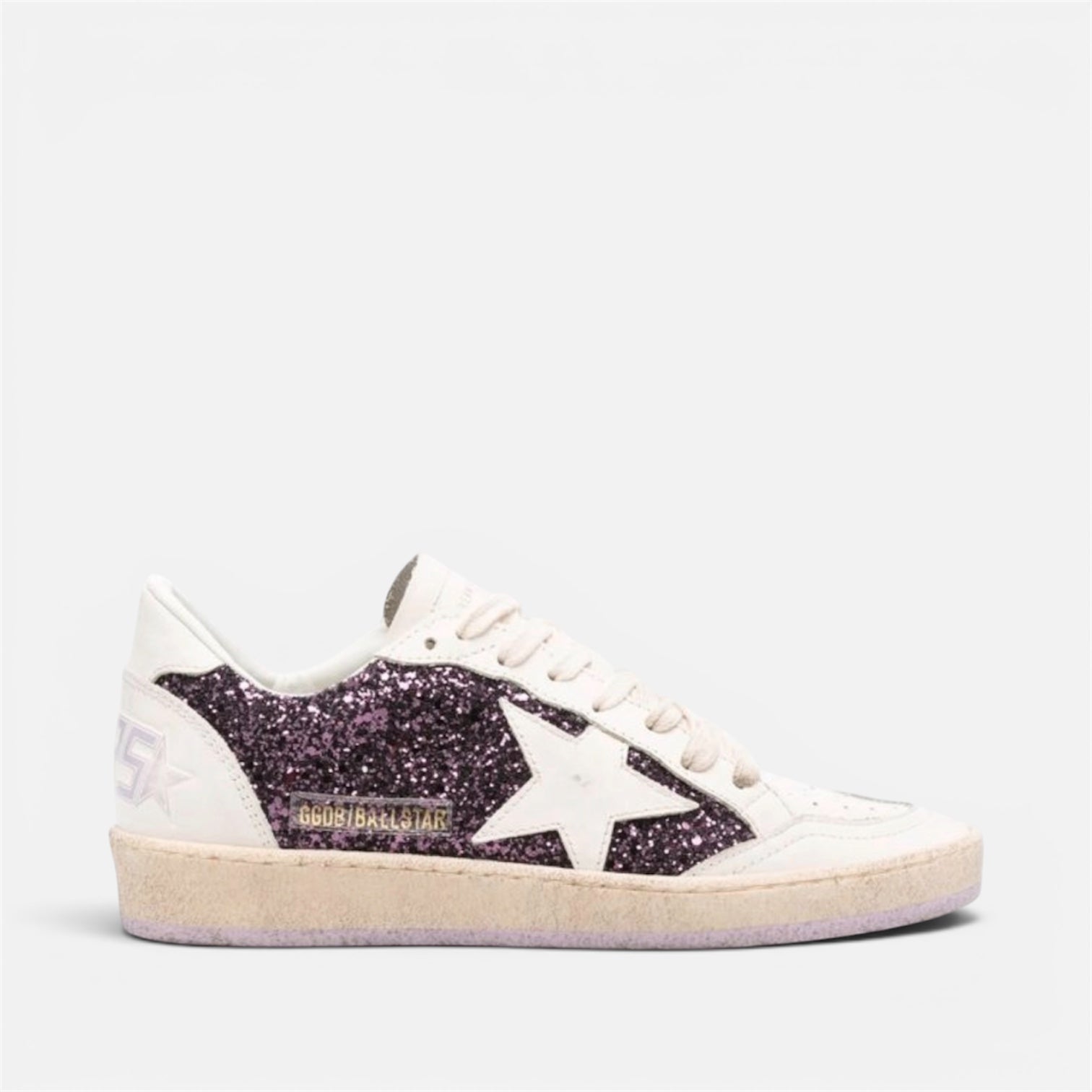 GOLDEN GOOSE BALL STAR 'WHITE GLITTER'