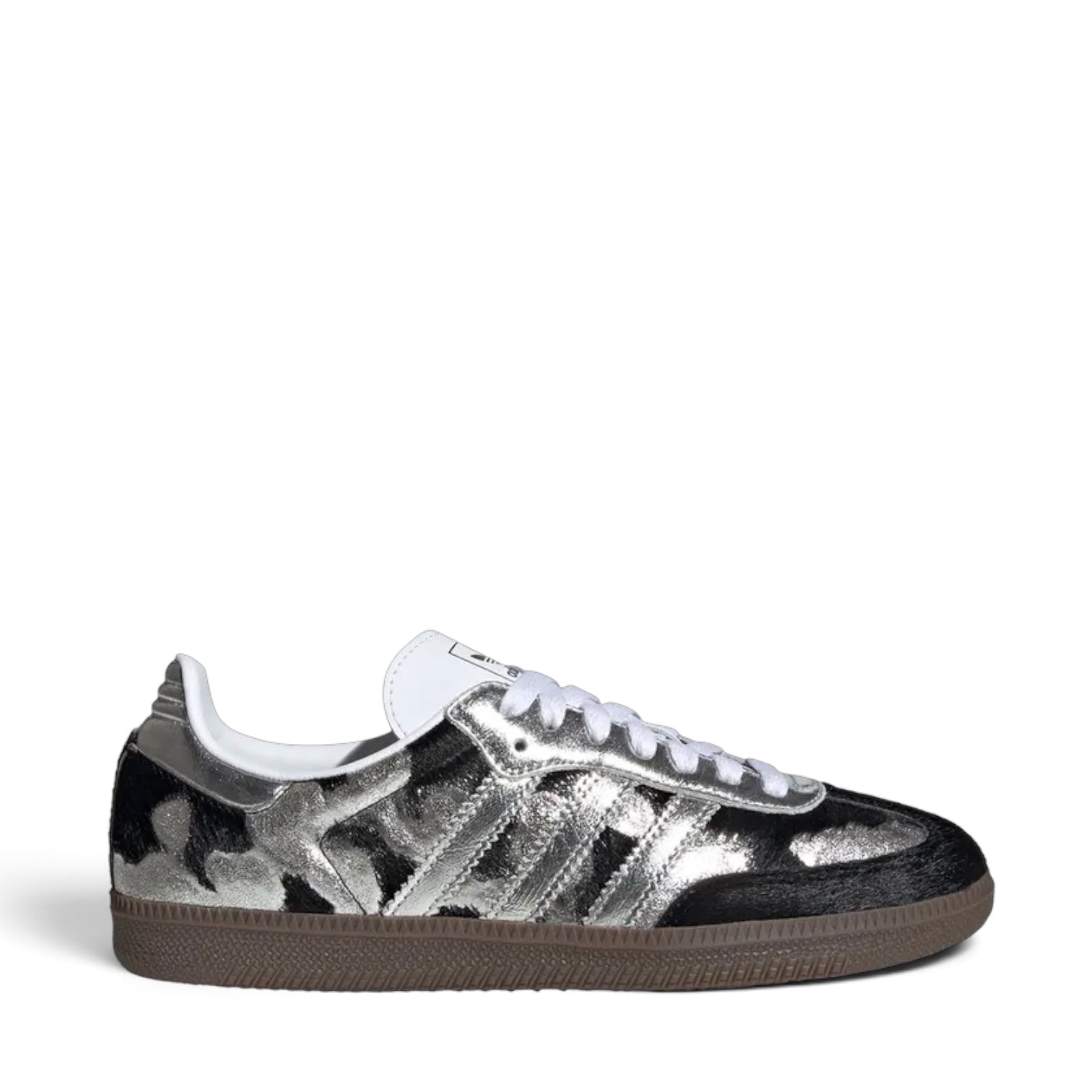 ADIDAS SAMBA OG 'BLACK PONY HAIR SILVER METALLIC'