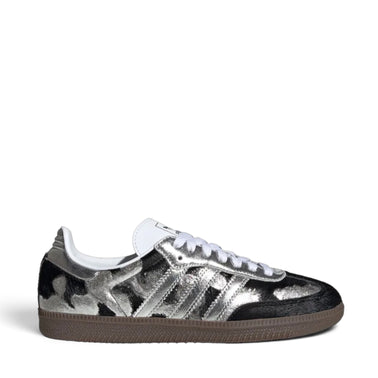ADIDAS SAMBA OG 'BLACK PONY HAIR SILVER METALLIC'