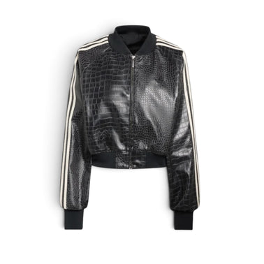 ADIDAS PLEATHER JACKET 'BLACK'