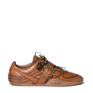 MIU MIU 'GYMASIUM LEATHER BROWN'