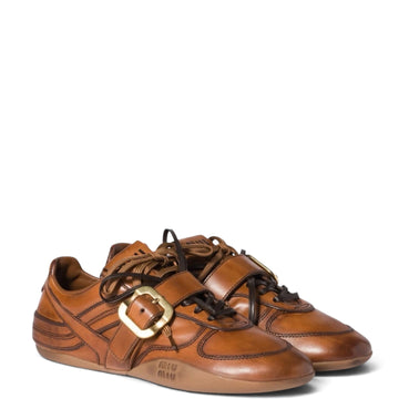 MIU MIU 'GYMASIUM LEATHER BROWN'