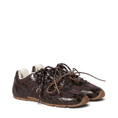 NEW BALANCE MIU MIU 530 SL 'CROCO EMBOSSED DARK BROWN'