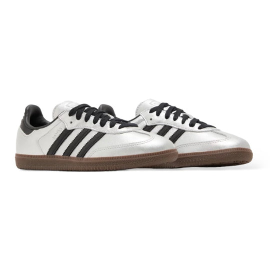 ADIDAS SAMBA OG 'SILVER METALLIC BLACK GUM'
