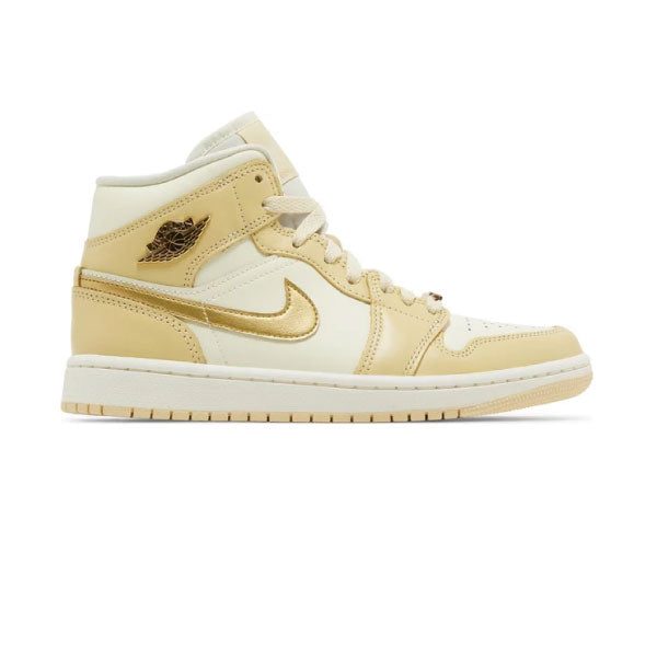 JORDAN 1 MID SE 'PALE VANILLA METALLIC GOLD'